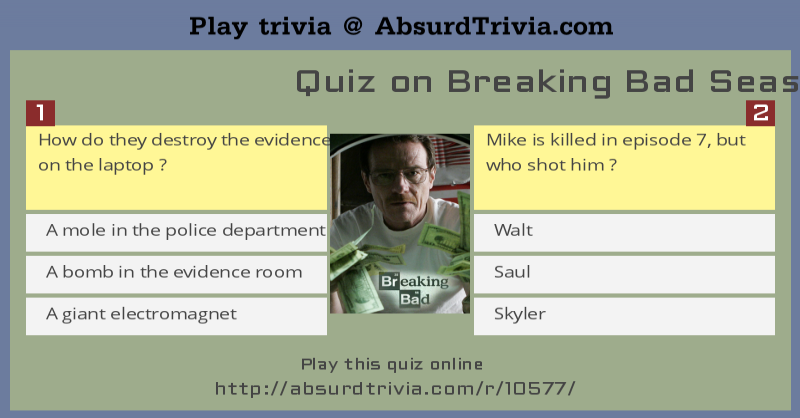 Trivia Quiz Quiz On Breaking Bad Season 5