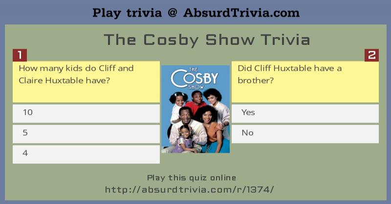 The Cosby Show Trivia