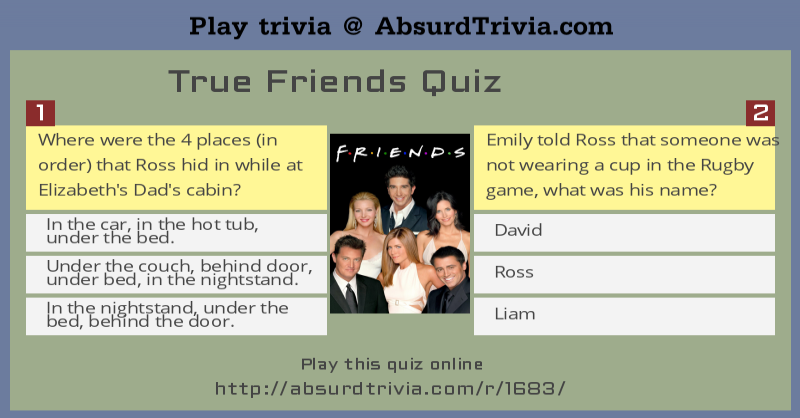 Friends: The Absolute Hardest Rachel Green Quiz On The Internet