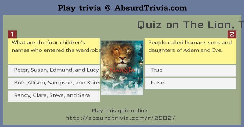 essay questions on the lion the witch and the wardrobe The lion the witch and the wardrobe essay - find out everything you have always wanted to know about custom writing instead of worrying about research paper writing. essay questions on the lion the witch and the wardrobe The lion the witch and the wardrobe essay - find out everything you have always wanted to know about custom writing instead of worrying about research paper writing.