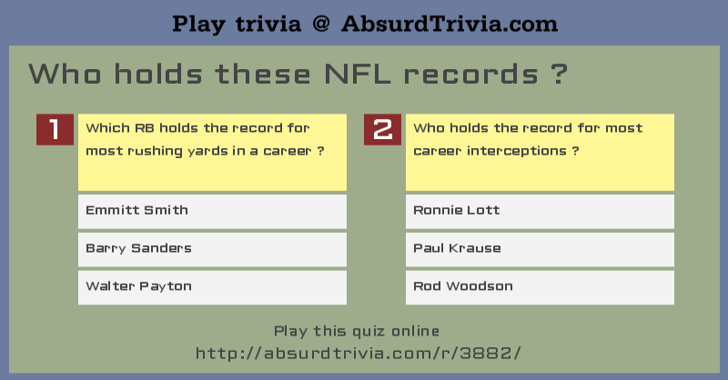 nfl trivia with answers