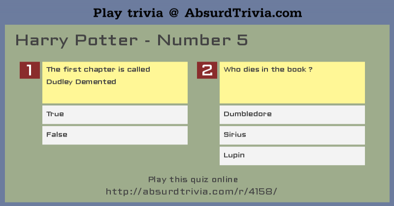 what is harry potter number 5 called