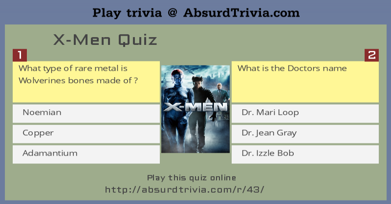 X-men dating quiz